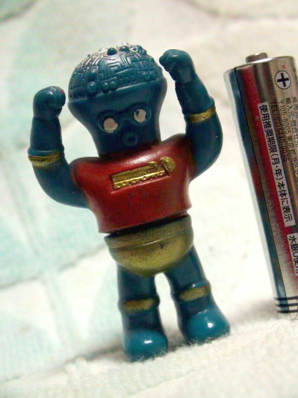 がんばれロボコン①40-1東映特撮 ソフビ人形　ポピー 当時物 ロボット学校 ロボガリ　1974年