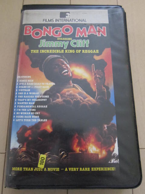 中古 ボンゴマン ジミークリフ レゲエ 廃盤 BONGO MAN JIMMY CLIFF VHS 映画 ビデオ ミュージック ビデオテープ