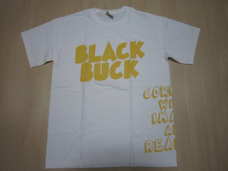 Ｍ白BLACK BUCK限定TシャツTHUMBハイスタpizza of death slime ball back drop bomb noshow ASPARAGUS CAPTAIN HEDGE HOG swagger wtaps