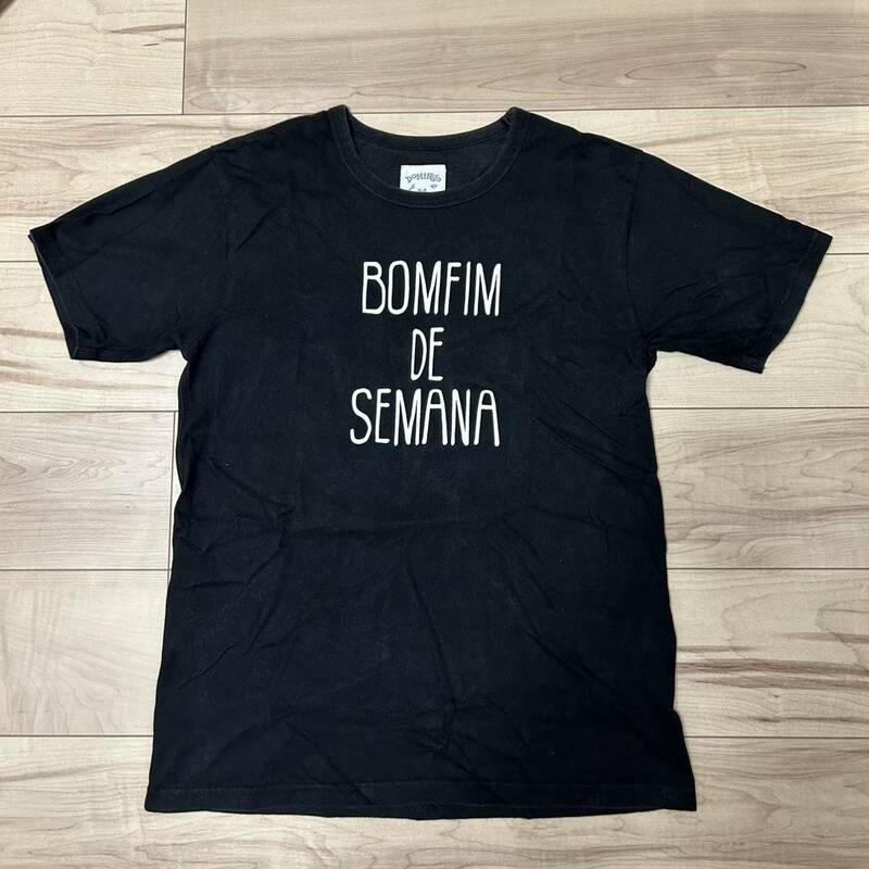 【Mサイズ】即決！Domingo BOMFIM DE SEMANA TEE(ブラック) 中古品 ルース 半袖Tシャツ カジュアル LUZ e SOMBRA ドミンゴ