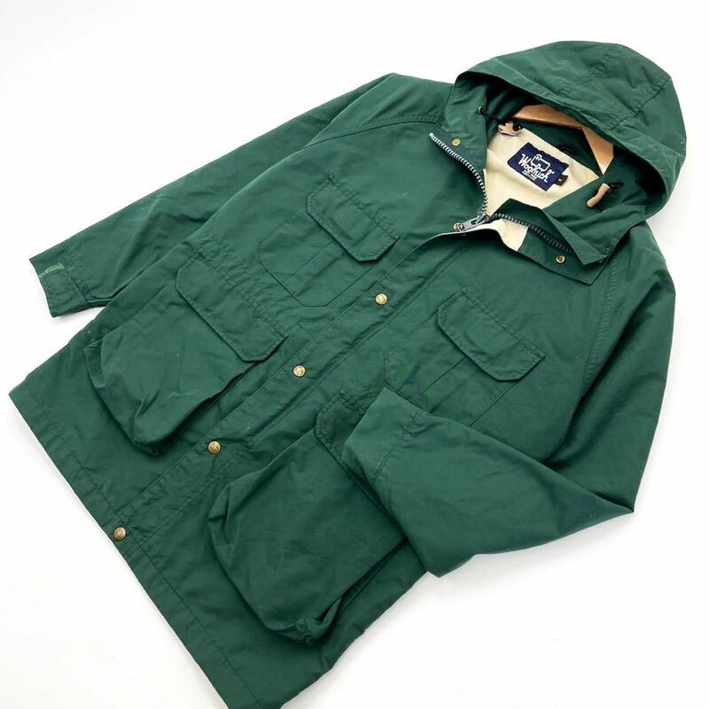 USA製 ☆ WOOLRICH ☆ 名作 マウンテンパーカー マウンテンジャケット グリーン M 定番 アメカジ アウトドア 登山 古着 ウールリッチ■M172