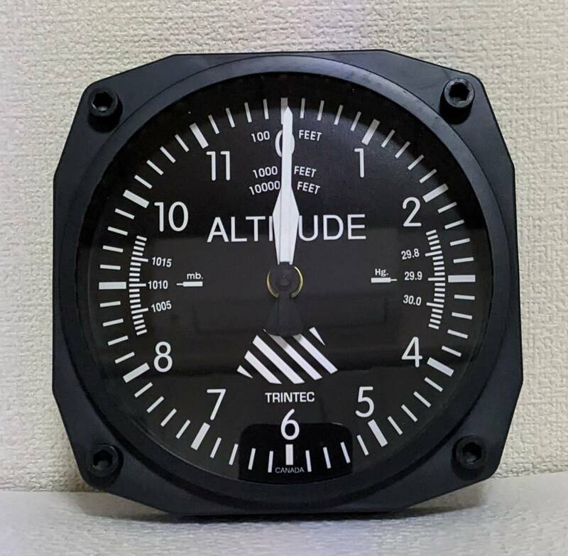 TRINTEC 航空高度計風壁掛け時計 新品未使用 