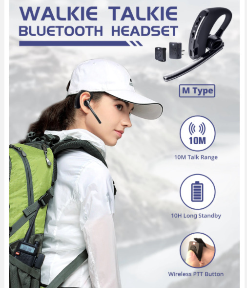 x320d　 M type トランシーバーヘッドセット PTT ワイヤレス Bluetooth イヤホン スマートフォン　双方向ラジオ 8 ワット
