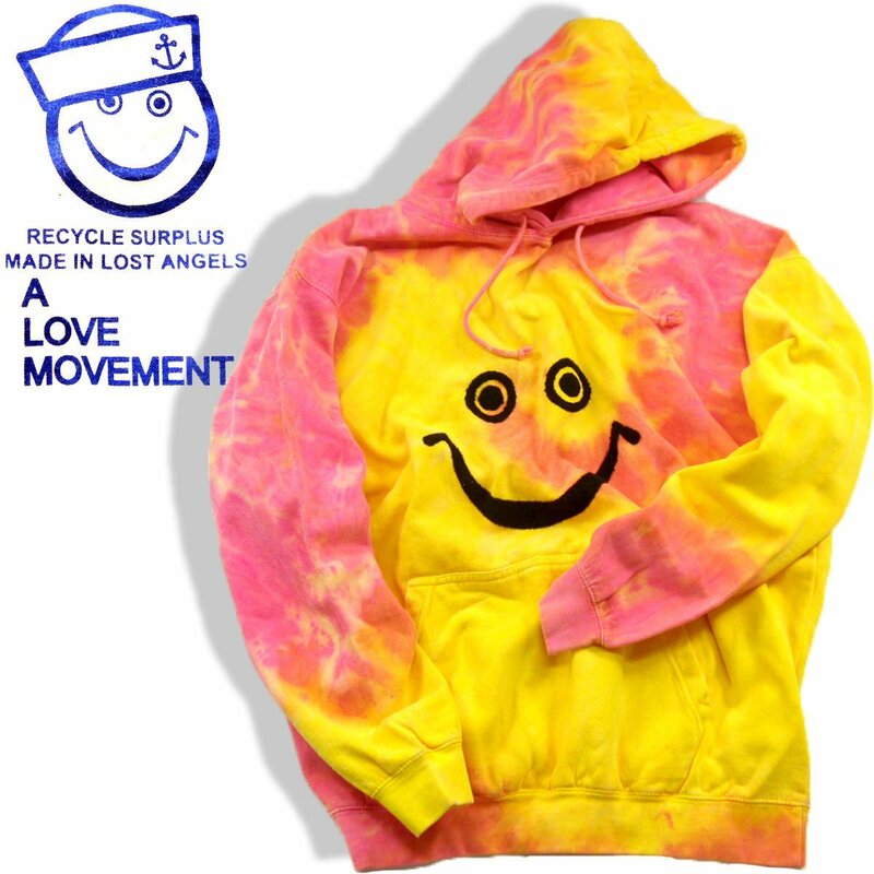 新品 【数量限定】 A LOVE MOVEMENT タイダイ フーディー SMILE 定価4万4千円 スマイル ★351161 ア ラブ ムーブメント