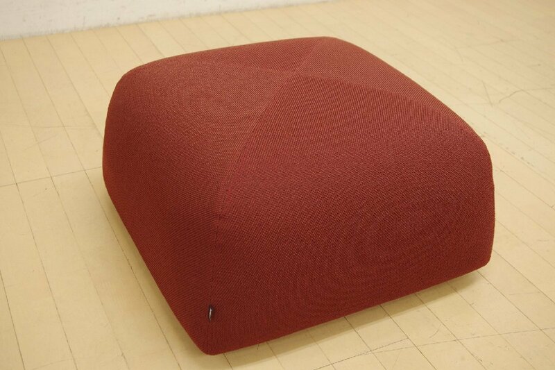 美品 arflex アルフレックス PU オットマンS スツール オットマン 椅子 イス 腰掛 赤色 レッド モダン 幅60cm(Sサイズ) モダン シンプル