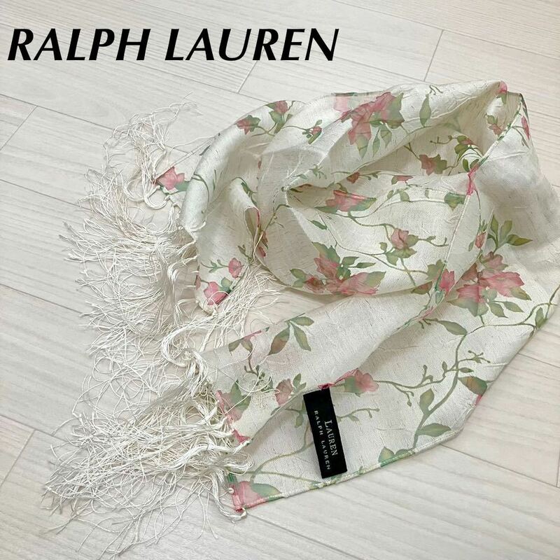 RALPH LAUREN ラルフローレン　スカーフ　花柄 ショール