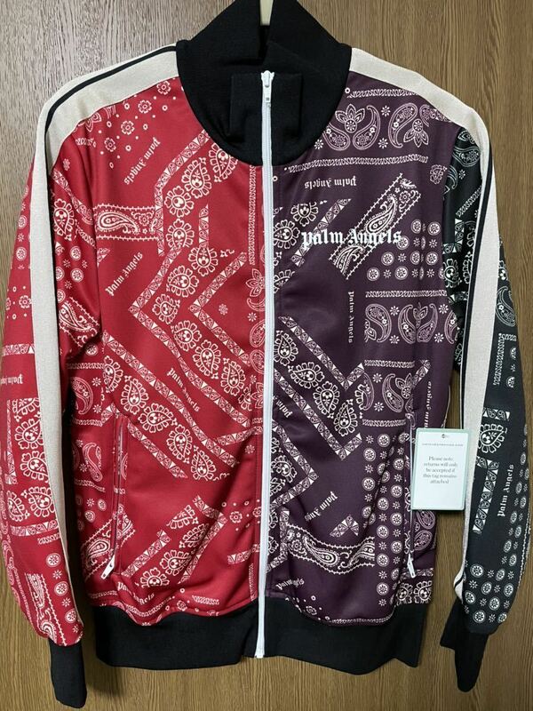 新品 定価6.9万 格安 タグ付 正規品 Palm Angels パームエンジェルス BANDANA TRACK JKT バンダナ トラック ジャケット Mサイズ