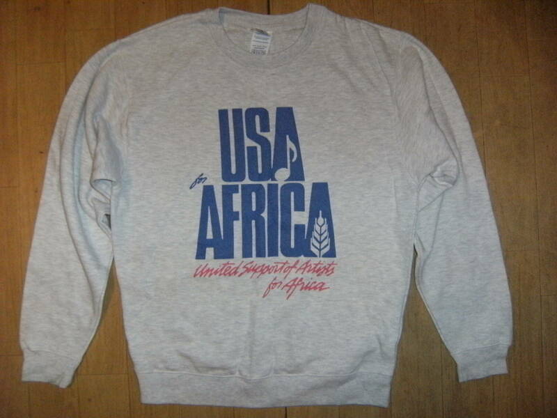 レトロ 90年代 USA FOR AFRICA / WE ARE THE WORLD トレーナー マイケルジャクソン シンディローパー スティーヴィーワンダー ダイアナロス