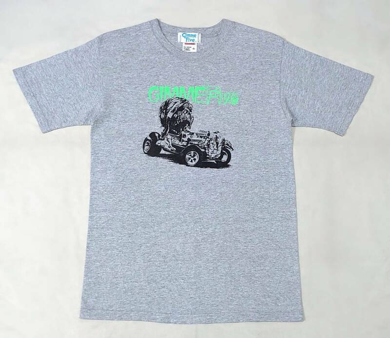 90s Gimme Five ギミーファイブ MUMMY MACHINE Tシャツ S 杢グレー