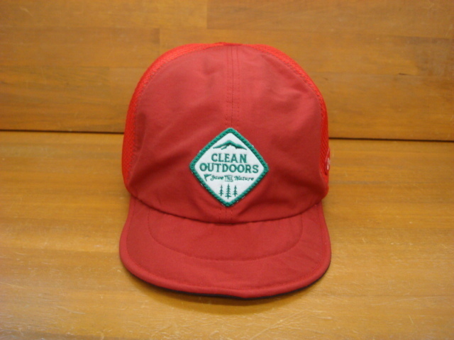 新品Clef (クレ) ALL MOUNTAIN MESH B.CAP RED・・CLEAN OUTDOORS (クリーンアウトドアーズ)シリーズ