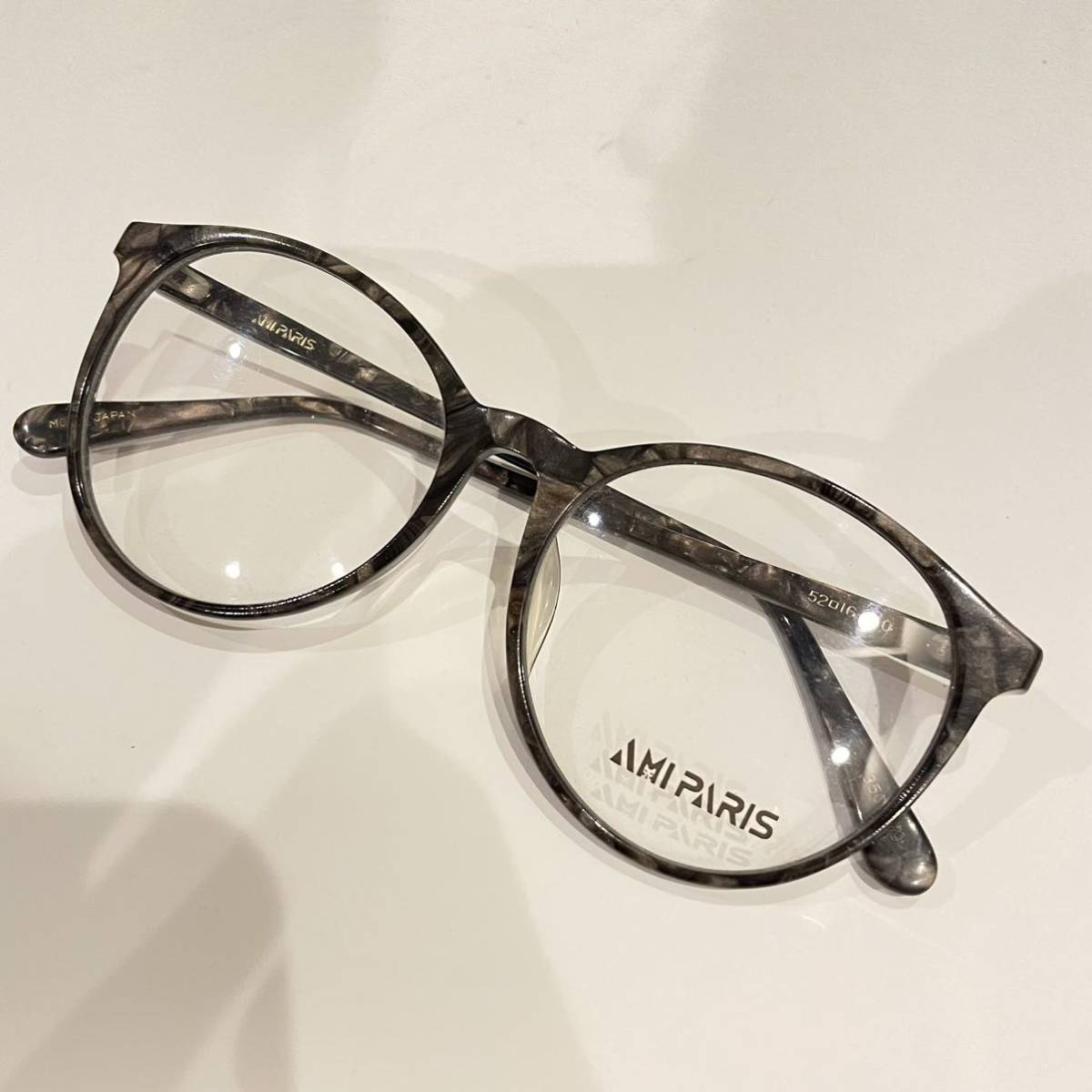 美品 AMI PARIS アミパリ ラウンド型 眼鏡 メガネ