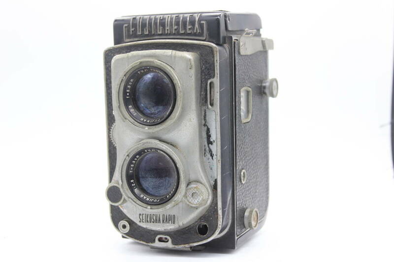 【訳あり品】 富士フィルム Fujifilm Fujicaflex 8.8cm F2.8 二眼カメラ C3767