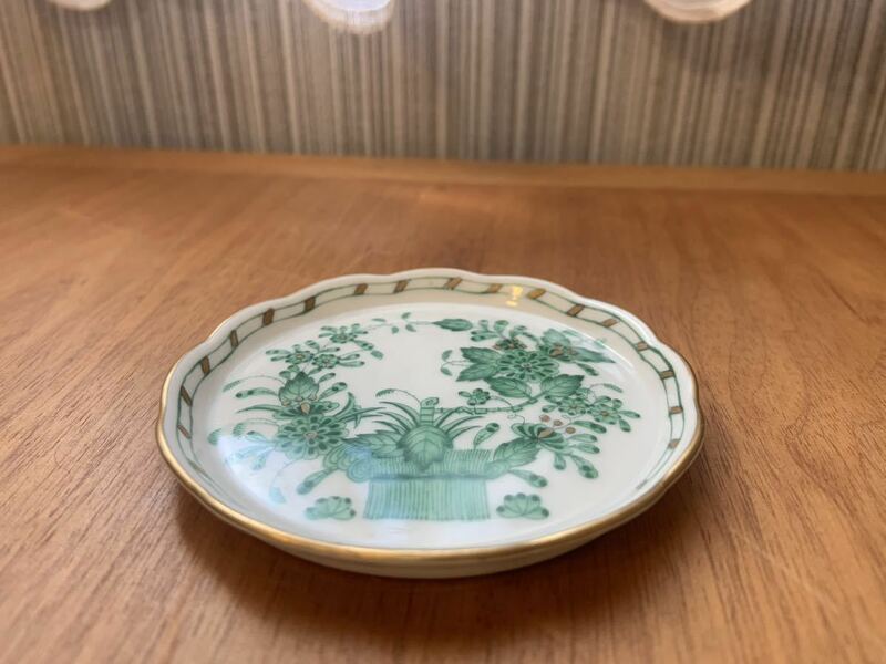【美品】HEREND ヘレンド インドの華 ミニプレート 小皿 約8cm