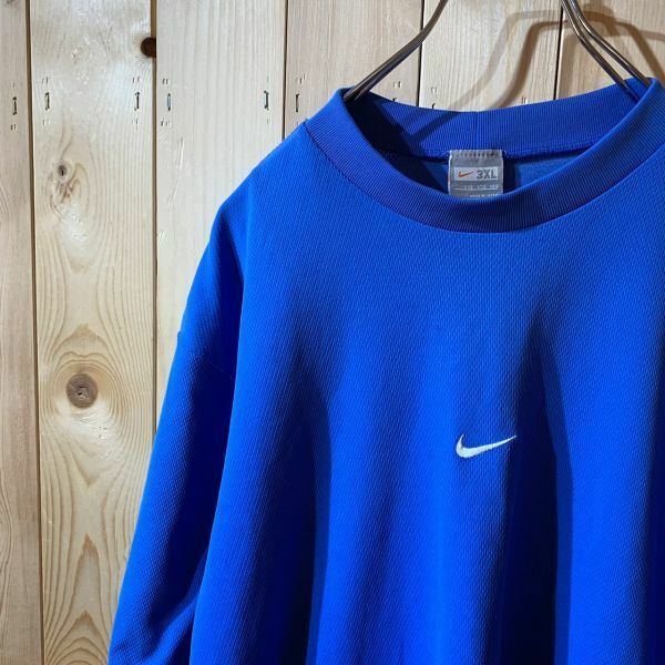 [KWT3330] NIKE ナイキ 半袖Tシャツ メンズ ブルー ３XL ポス