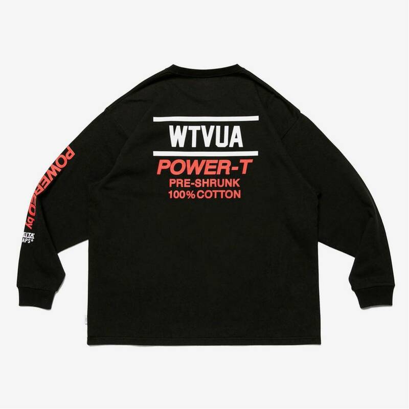 WTAPS 2022FW POWER-T LS TEE BLACK size M