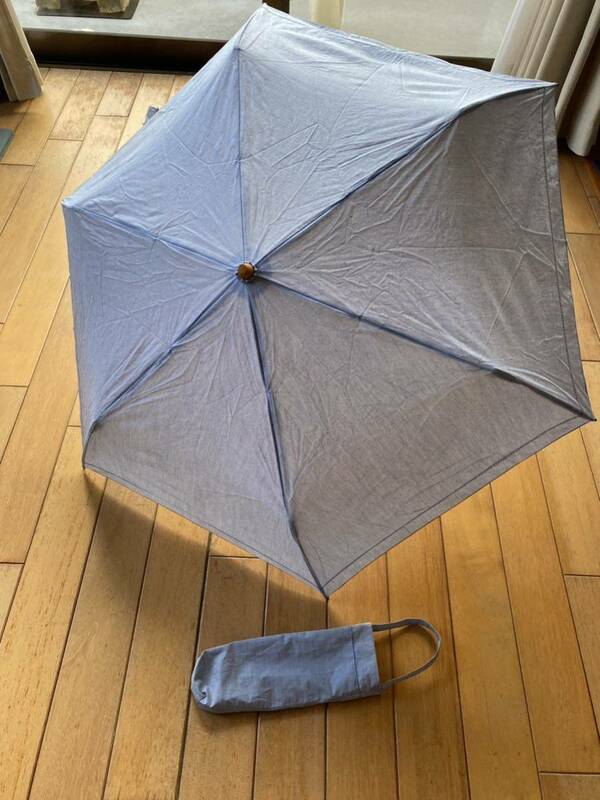 無印良品　折りたたみ日傘 ブルー