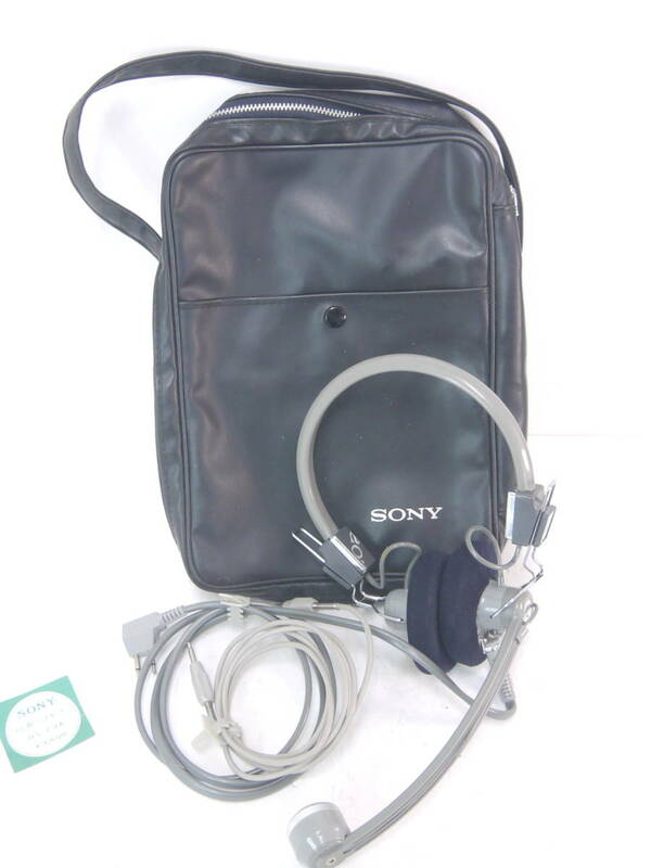 874 SONY LL用 ヘッドセット HS-23A 美品 ケース付 ソニー ヘッドホン ヘッドセット