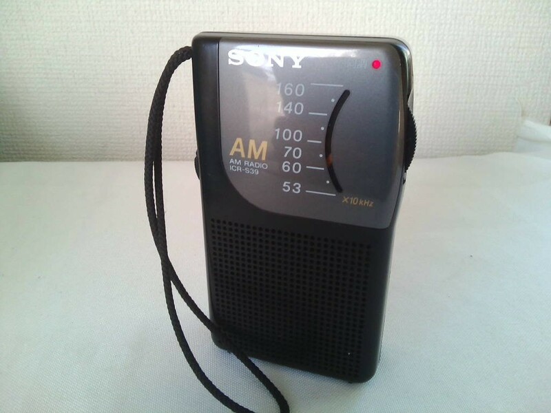 SONY AMコンパクトラジオ ICR-S39 日本製 ★動作品