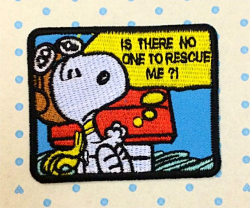 ワッペン／SNOOPY スヌーピー[E146] パイロット ししゅう アイロン 刺繍 ハンドメイド アメリカ雑貨 手芸 裁縫 飾り 素材 かざり オシャレ