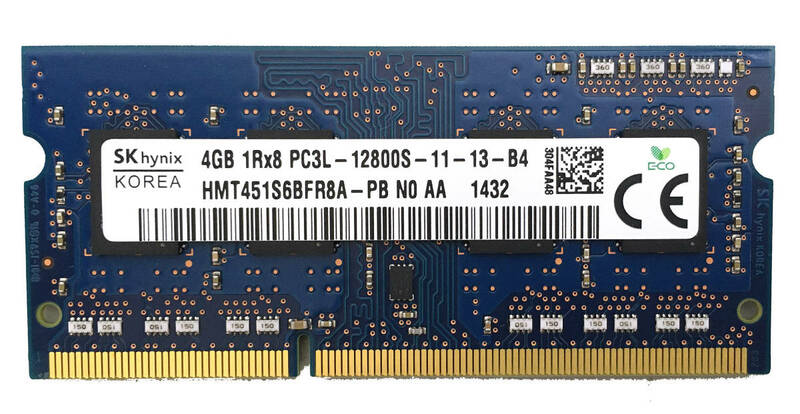 ★　SK HYNIX 1RX8 PC3L-12800S 4GB DDR3L PC3L-12800S ノートパソコン用 ★