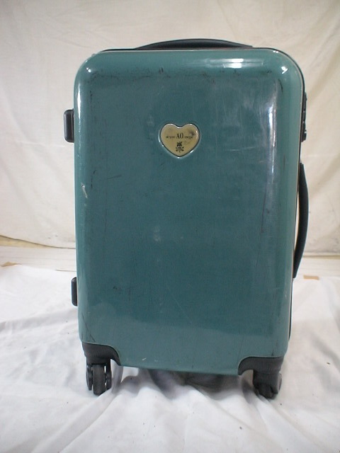 1761　ATSUKI ONISHI　エメラルドグリーン　TSAロック付　スーツケース　キャリケース　旅行用　ビジネストラベルバック