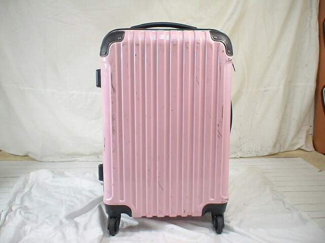 2194　ピンク　鍵付き　TSAロック付　スーツケース　キャリケース　旅行用　ビジネストラベルバック