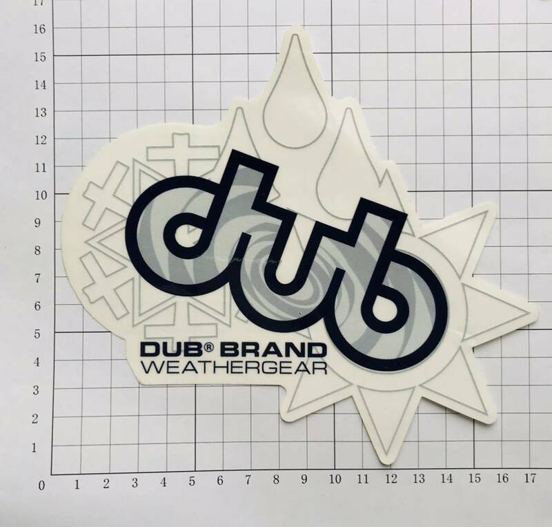 dub DUB BRAND WEATHERGEAR ステッカー ダブ ブランド ウェザーギア ステッカー1