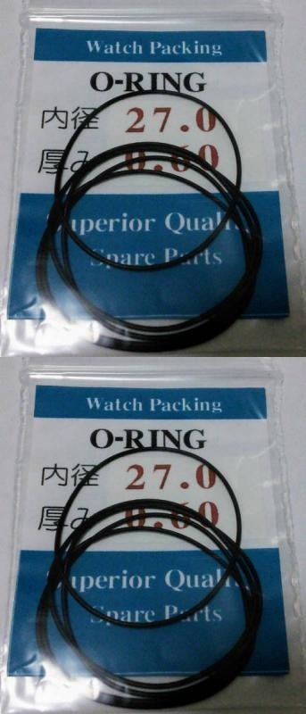 【お買得１０本まとめて】時計汎用オーリングパッキン 内径×厚み㎜ 27.0ｘ0.60　10本 O-RING「定型送料無料」★SEIKO・CITIZEN等々★