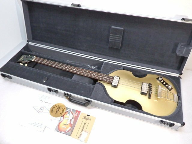 美品 Hofner Gold Label Limited 500/1 Violin Bass berlin Gold Top ヘフナー バイオリンベース
