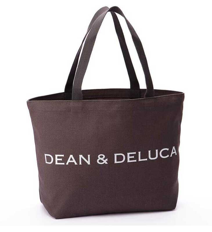 値下【DEAN&DELUCA*ディーン&デルーカ】チャリティートート*L ダークブラウン★数量限定