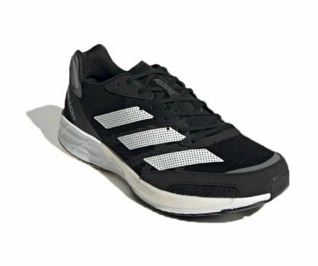 アディダス adidas アディゼロ 6 M H67509 メンズ マラソン ランニングシューズ 黒 軽量 クッショニング 高通気性 トレーニング 25.0cm