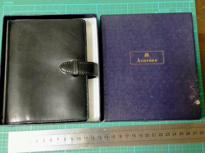 チャンドラー アシュフォード システム手帳 手帳 カバー 1001-1 オールドタン 20㎜ ASHFORD OLD TAN Personal organizer daily planner