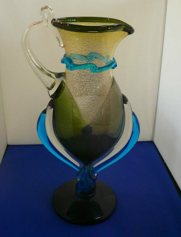 美術品794）特別値下げ　希少貴重の 津軽ビードロ花器　このクラスを作れる作家はもう居ません美術工芸作品　ガラス美術花瓶