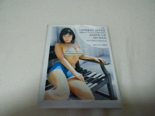 佐藤寛子　　オフシャル　カード　コレクション　　Official　Card　Collection　 トレーデイングカード　PR