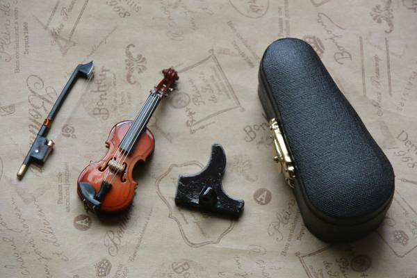 [バイオリン/7cmのみ] ミディブライスサイズ 楽器 バイオリン 7cm(ケース付き)