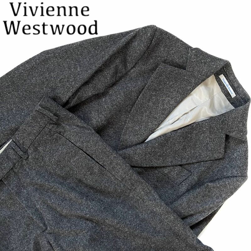 【送料無料】VivienneWestwood ヴィヴィアン　セットアップ　スーツ　メンズ　S ジャケット　パンツ　ズボン　オーブボタン　グレー　men