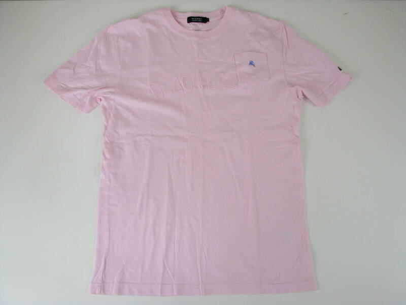 バーバリー　ブラックレーベル　Tシャツ　サイズ2　ピンク　BURBERRY BLACK LABEL