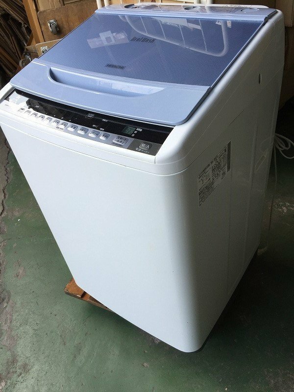 ●HITACHI 全自動洗濯機 8.0kg BW-8WV　洗濯機　2015年製　[C0306W9]