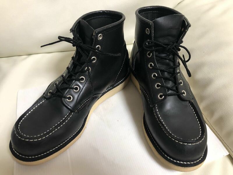 RED WING レッド ウィング 8130 アイリッシュセッター モックトゥ 7.5インチ 25.5cm 黒