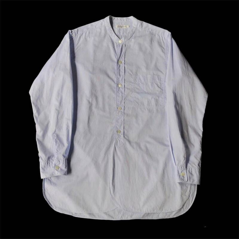 Sans limite SH06S Albini Stripe Band Collar Shirt Cotonificio Albini サンリミット 定番長丈バンドカラーシャツ アルビニ