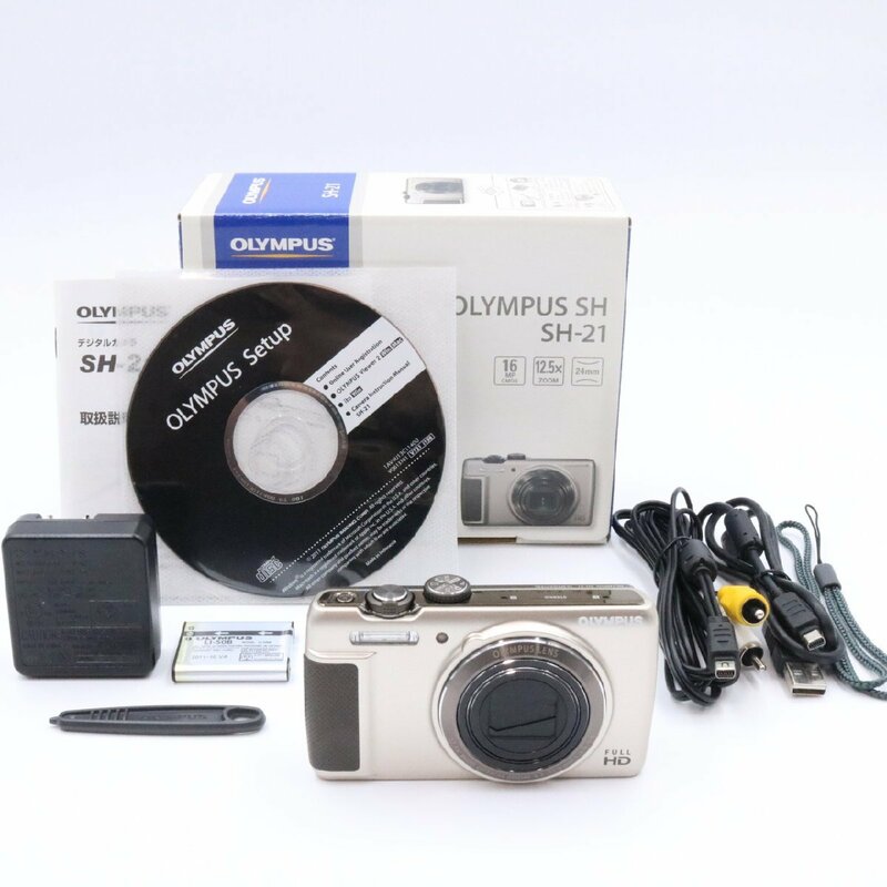 ■極上品■ OLYMPUS オリンパス デジタルカメラ SH-21 ゴールド