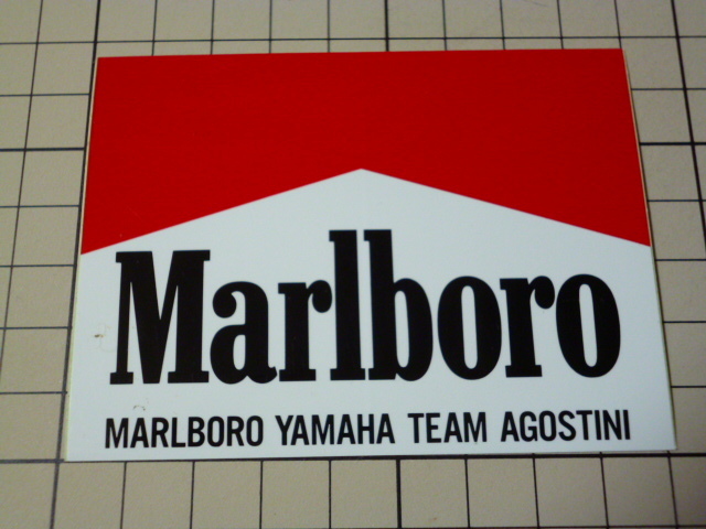 正規品 MARLBORO YAMAHA TEAM AGOSTINI ステッカー 当時物 です(90×67mm) マールボロ ヤマハ チーム アゴスチーニ マルボロ