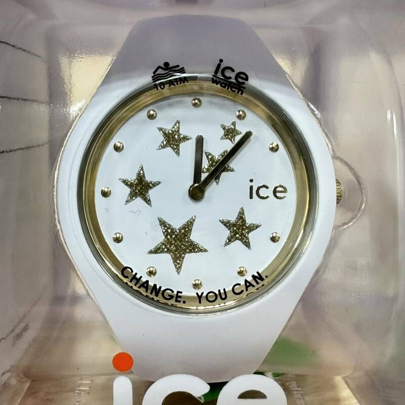 アイスウォッチ ice watch ホワイトスターズ スモール 腕時計 ホワイト 箱付き 未使用 稼働品 【12517