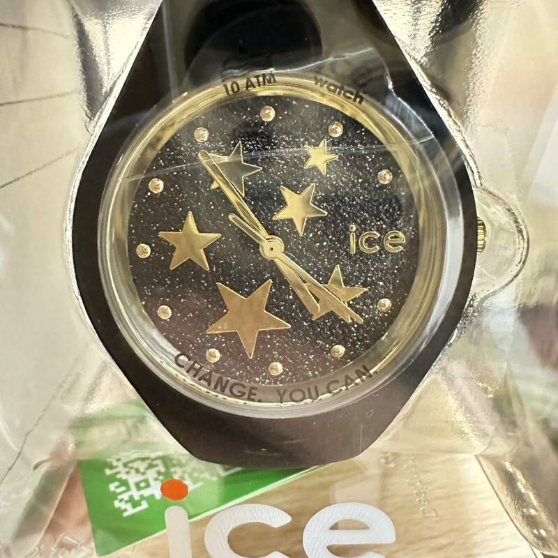 アイスウォッチ ice watch ブラックスターズ スモール 腕時計 ホワイト 箱付き 未使用 稼働品 【12518
