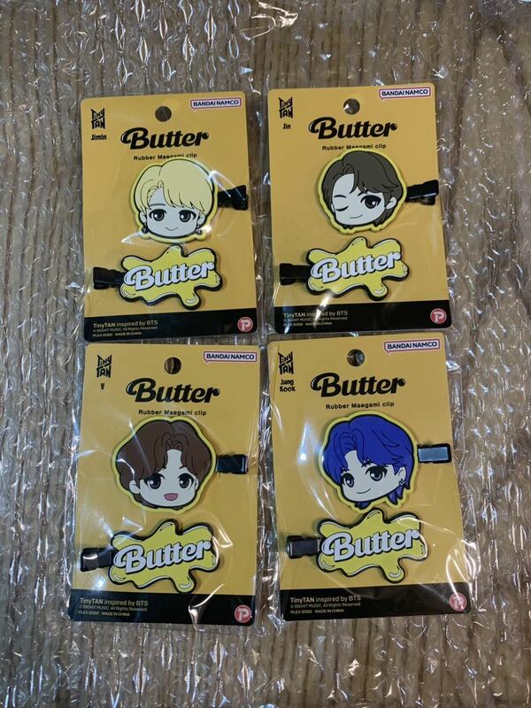 BTS TinyTAN Butter 前髪クリップ 4個　ボーカルライン