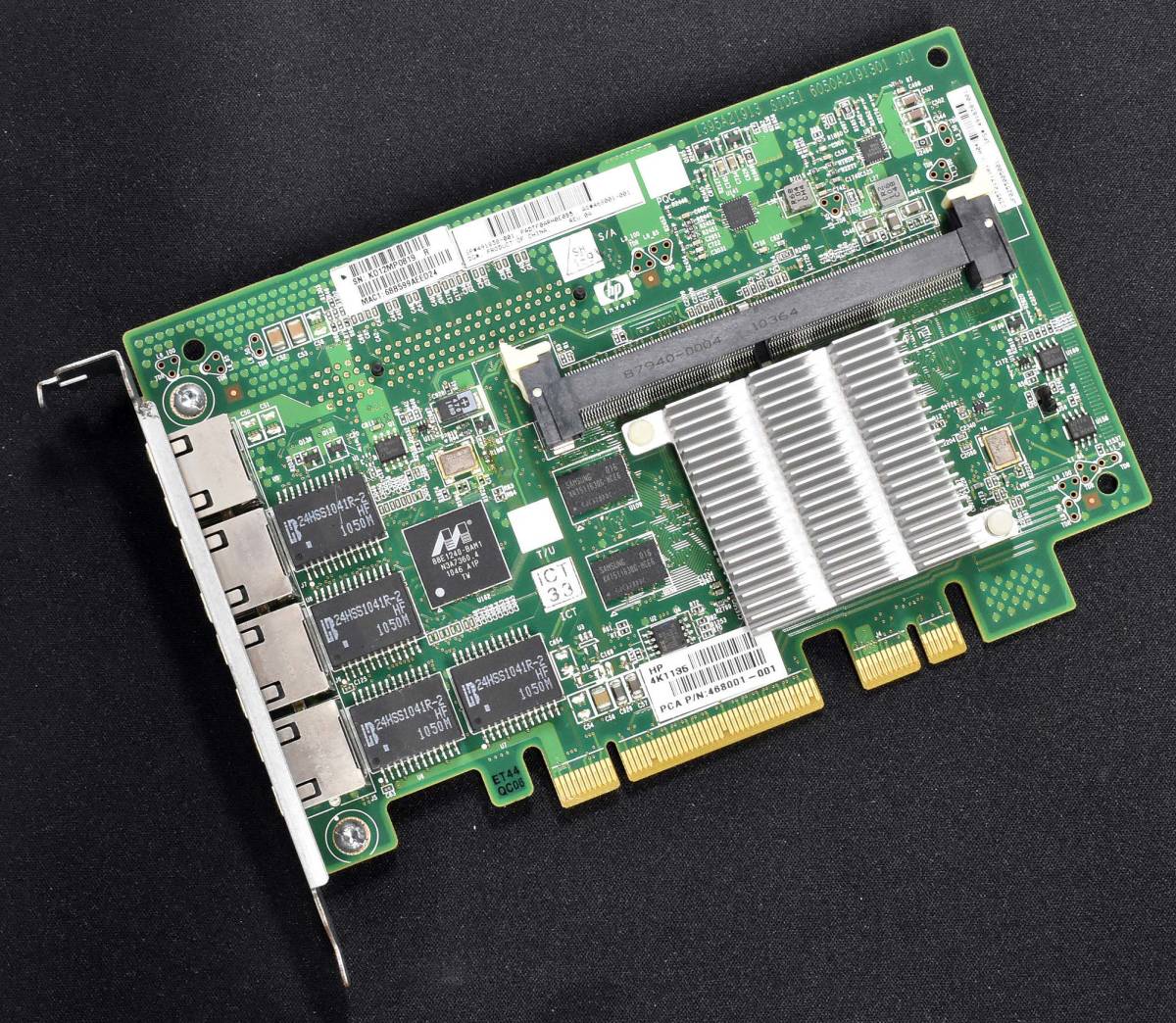 HP NC375i P/N:468001-001 クアッドイーサネットカード PCI EXPRESS 2.0 X4 1GBPS [送料無料] (管:EX20