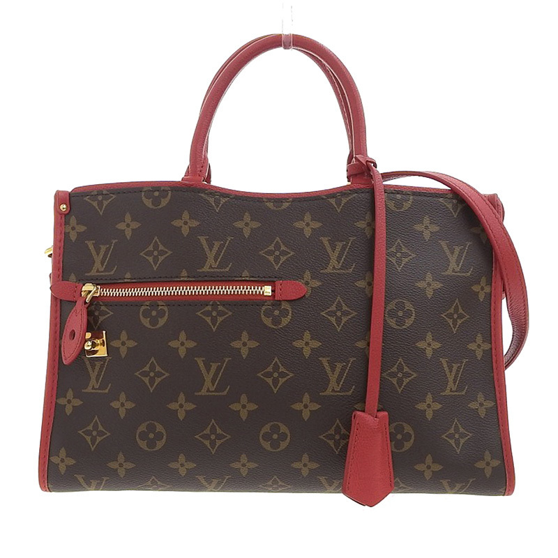 ルイヴィトン LOUIS VUITTON モノグラム ポパンクールPM 2WAYバッグ ハンドバッグ ショルダーバッグ ルージュ M43433 中古 新入荷 LV1238