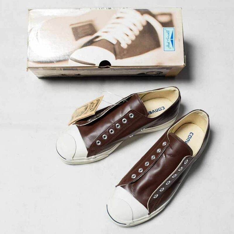 デッドストック 90年代 CONVERSE JACK PURCELL LEATHER OX コンバース ジャックパーセル レザー ブラウン 28.0cm 9h 90’s 14892