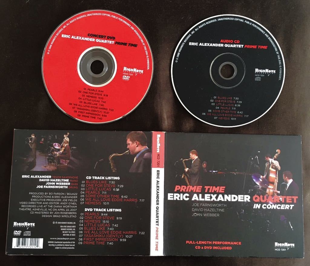 CD&DVD2枚組/エリック・アレキサンダー/デヴィッド・ヘイゼルタイン/ジョン・ウェバー/ジョー・ファーンズワース/現代NYハードバップ2007年