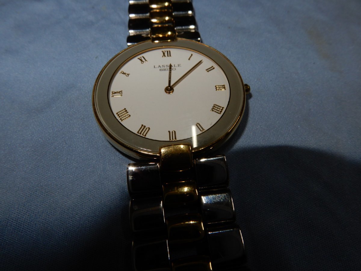 ☆放出企画☆銀座和光1994年購入☆SEIKO LASSALE 超薄型☆☆美品・稼働品☆